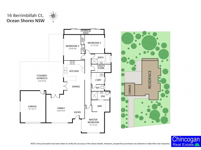 16 Berrimbillah Court, Ocean Shores NSW 2483 Floorplan