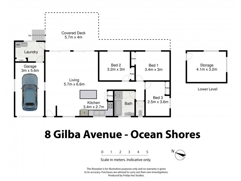 8 Gilba Avenue, Ocean Shores NSW 2483 Floorplan