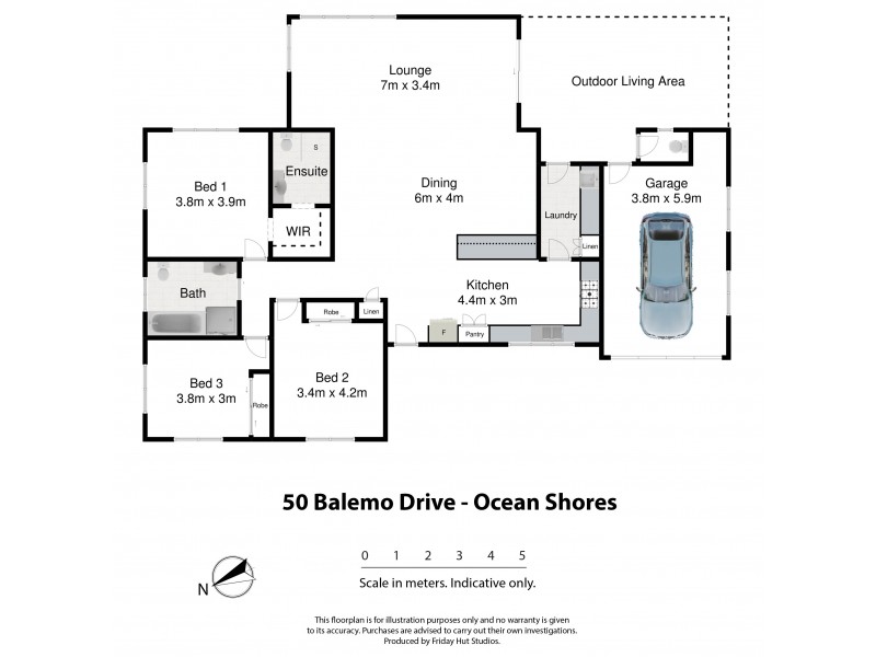 1/50 Balemo Drive, Ocean Shores NSW 2483 Floorplan