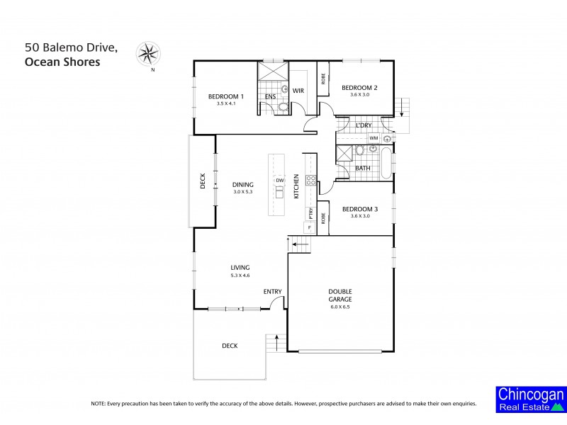 2/50 Balemo Dr, Ocean Shores NSW 2483 Floorplan
