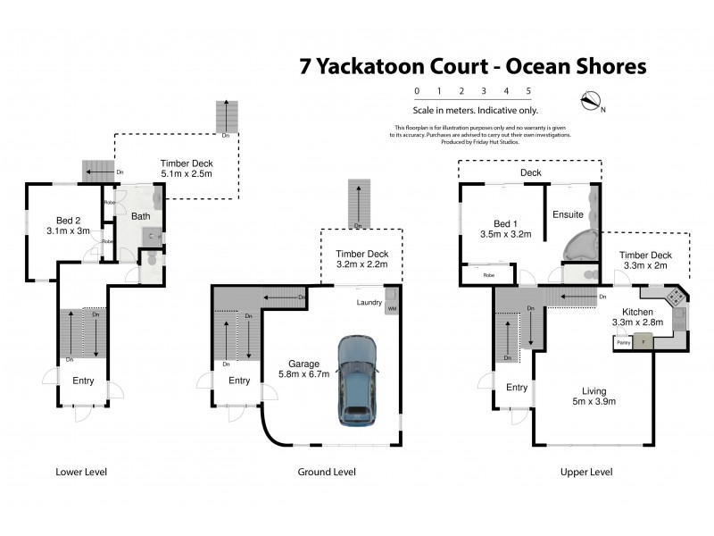 7 Yackatoon Court, Ocean Shores NSW 2483 Floorplan