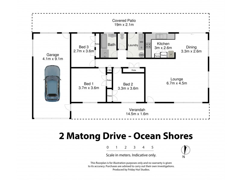 2 Matong Drive, Ocean Shores NSW 2483 Floorplan