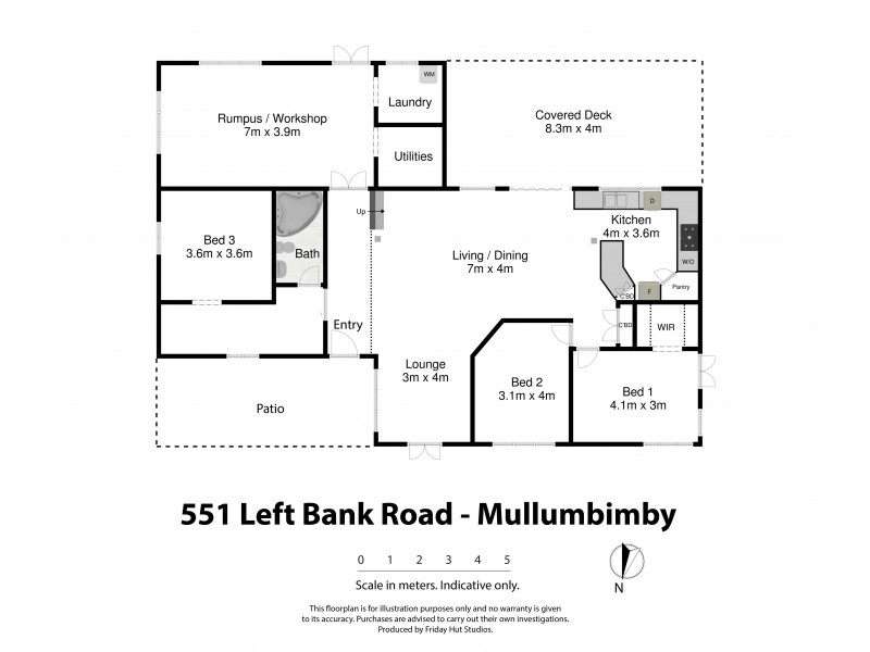 551 Left Bank Rd, Mullumbimby NSW 2482 Floorplan