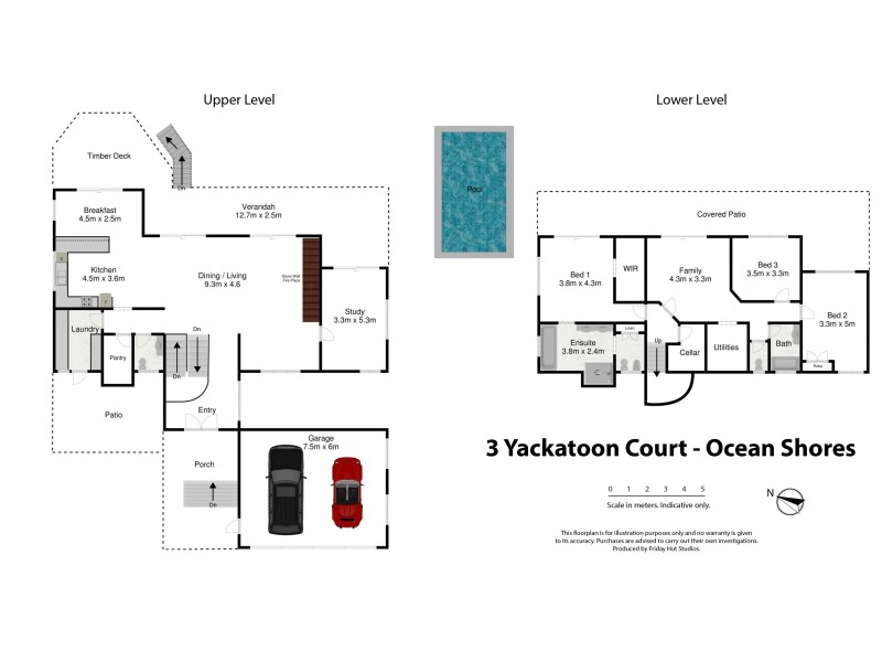 3 Yackatoon Court, Ocean Shores NSW 2483 Floorplan