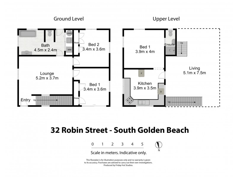 32 Robin Street, South Golden Beach NSW 2483 Floorplan