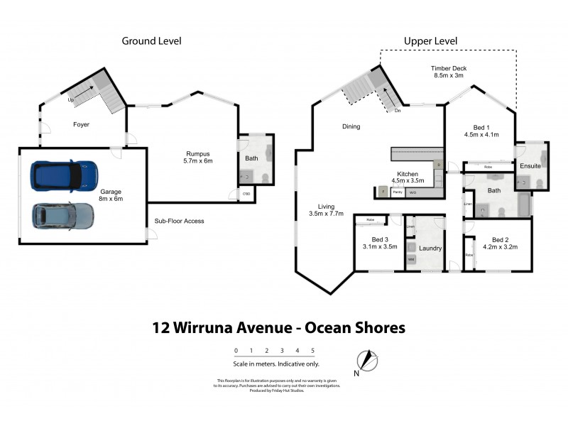 12 Wirruna Avenue, Ocean Shores NSW 2483 Floorplan
