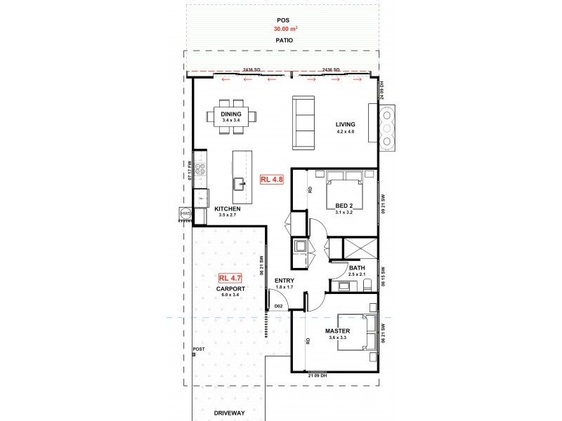 29A Aloota Crescent, Ocean Shores NSW 2483 Floorplan