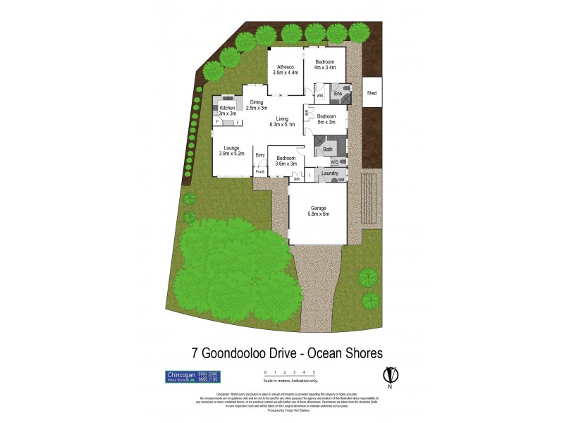 7 Goondooloo Drive, Ocean Shores NSW 2483 Floorplan