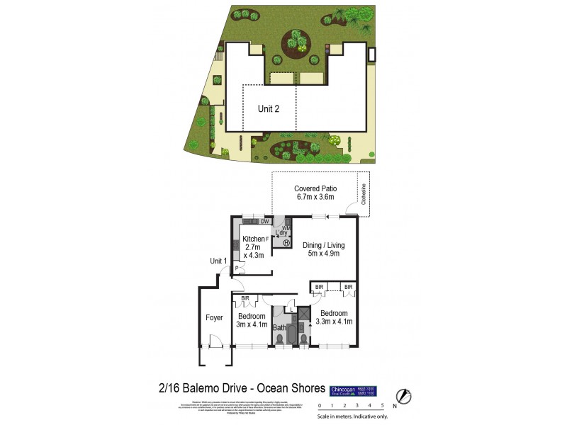 2/16 Balemo Drive, Ocean Shores NSW 2483 Floorplan