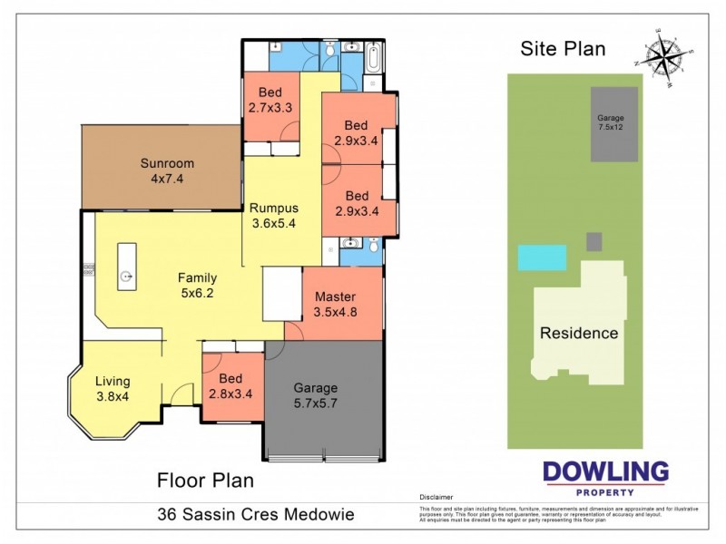 36 SASSIN CRESCENT, Medowie NSW 2318 Floorplan