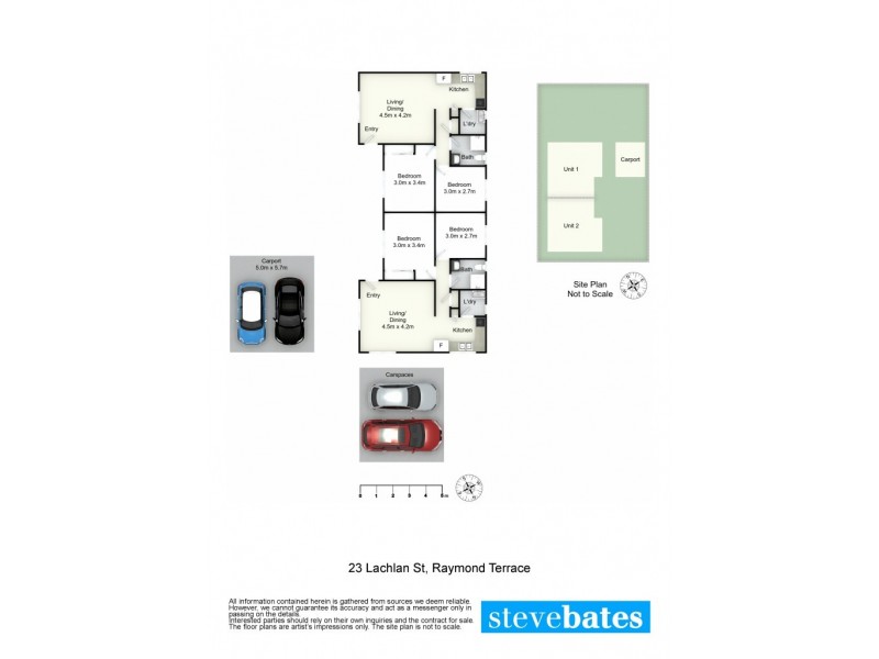 1 & 2/23 Lachlan Street, Raymond Terrace NSW 2324 Floorplan
