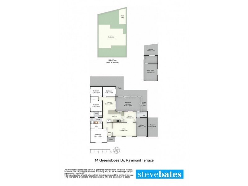 14 Greenslopes Drive, Raymond Terrace NSW 2324 Floorplan