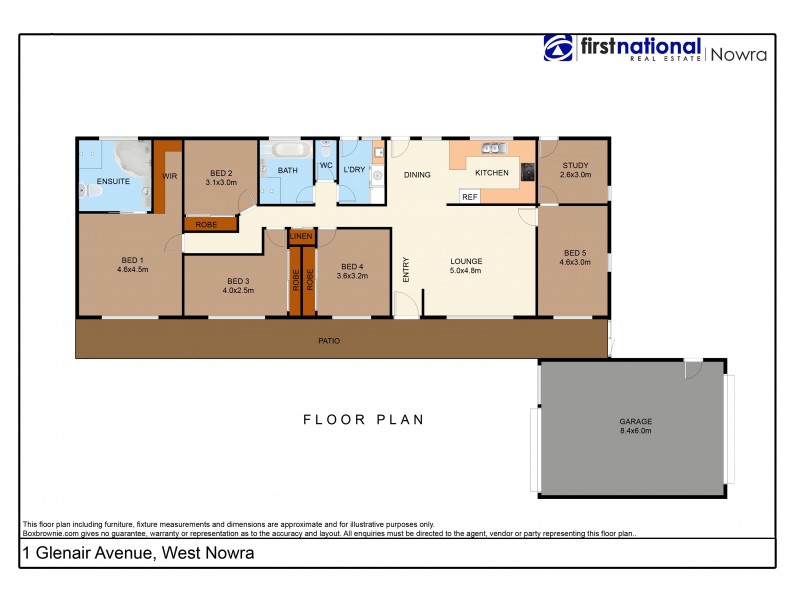 1 Glenair Avenue, West Nowra NSW 2541 Floorplan