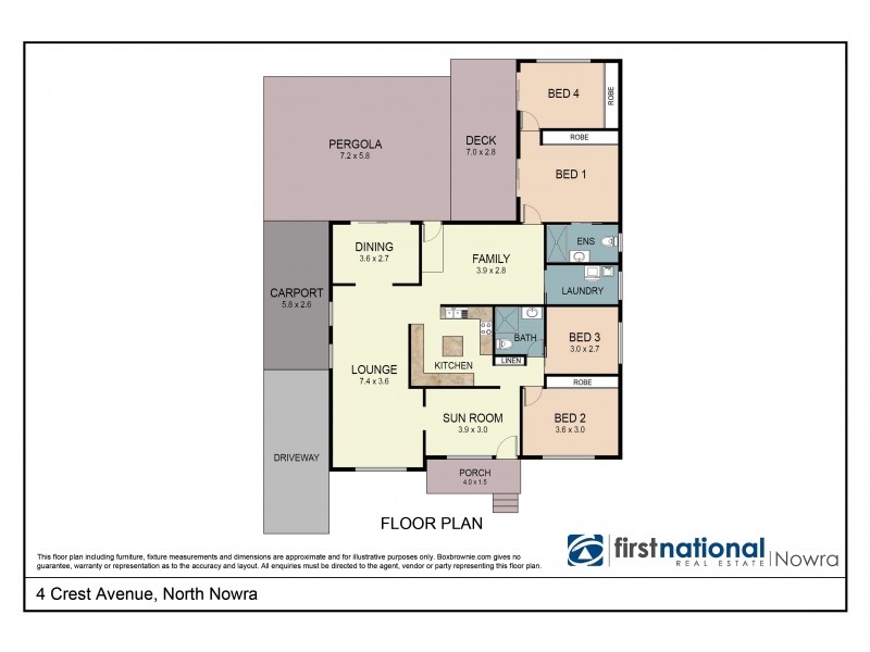 4 Crest Avenue, North Nowra NSW 2541 Floorplan