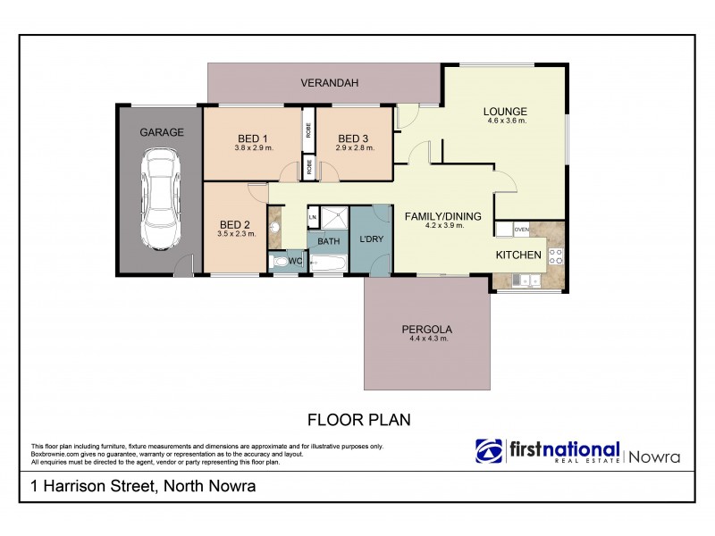 1 Harrison Street, North Nowra NSW 2541 Floorplan