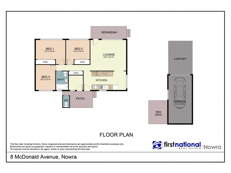 8 McDonald Avenue, Nowra NSW 2541 Floorplan