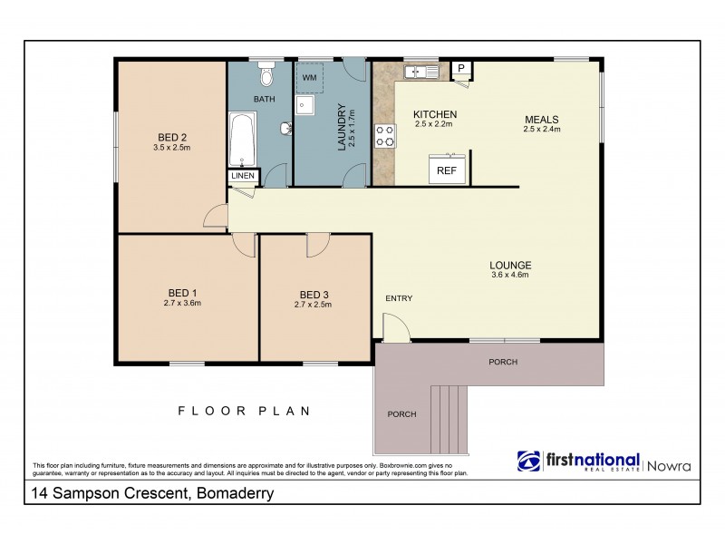 14 Sampson Crescent, Bomaderry NSW 2541 Floorplan