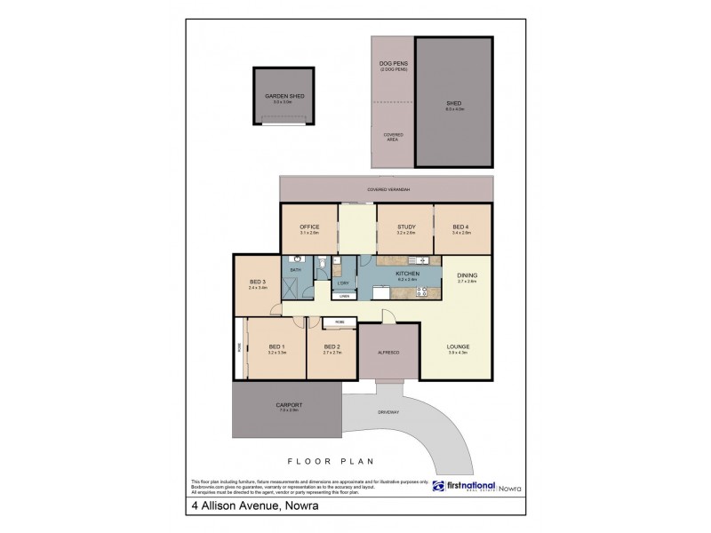 4 Allison Avenue, Nowra NSW 2541 Floorplan