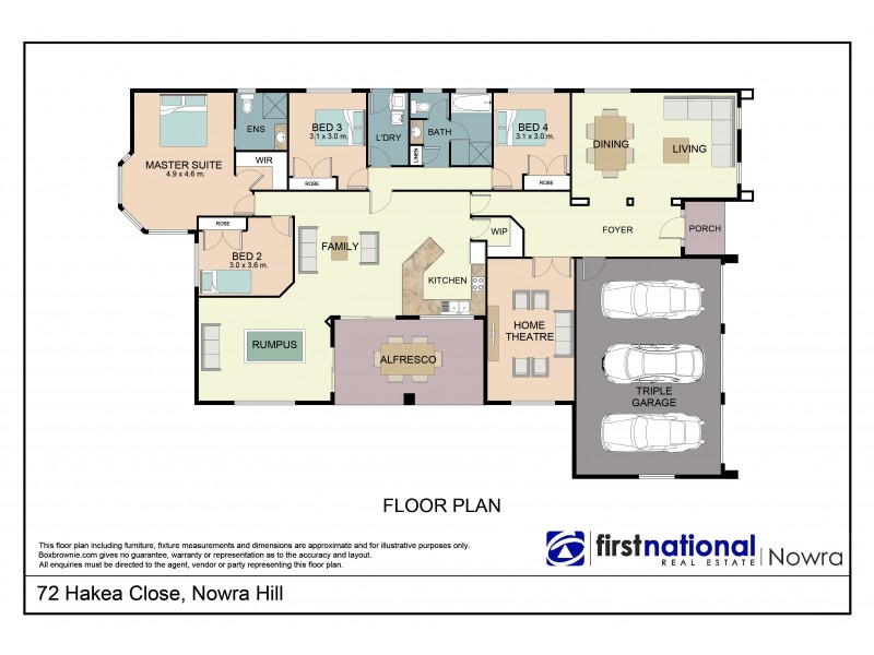 72 Hakea Close, Nowra Hill NSW 2540 Floorplan