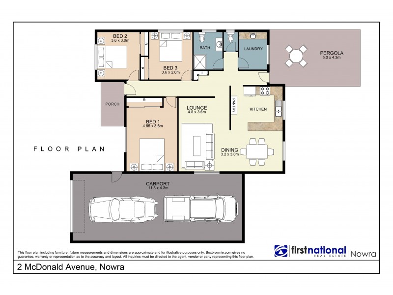 2 McDonald Avenue, Nowra NSW 2541 Floorplan