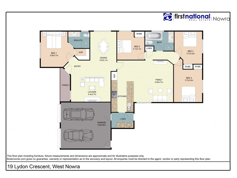 19 Lydon Crescent, West Nowra NSW 2541 Floorplan