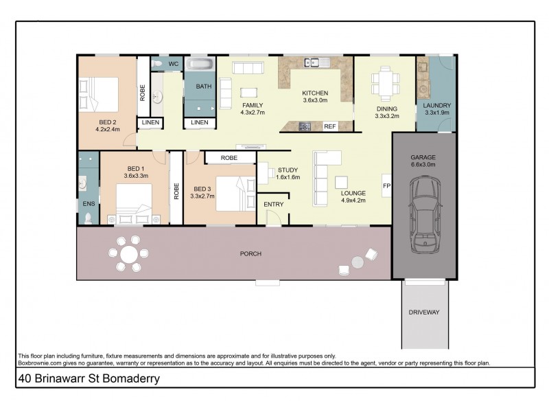40 Brinawarr Street, Bomaderry NSW 2541 Floorplan
