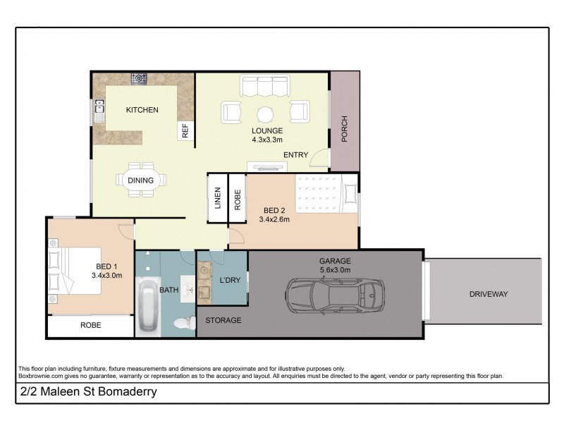2/2 Maleen Street, Bomaderry NSW 2541 Floorplan