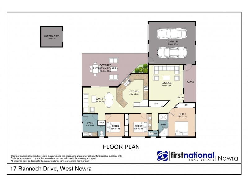 17 Rannoch Drive, West Nowra NSW 2541 Floorplan