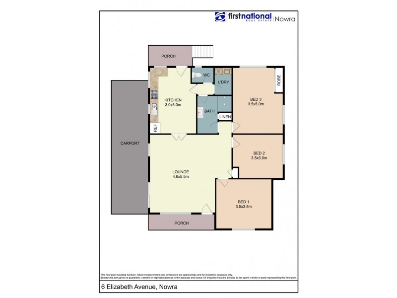 6 Elizabeth Avenue, Nowra NSW 2541 Floorplan