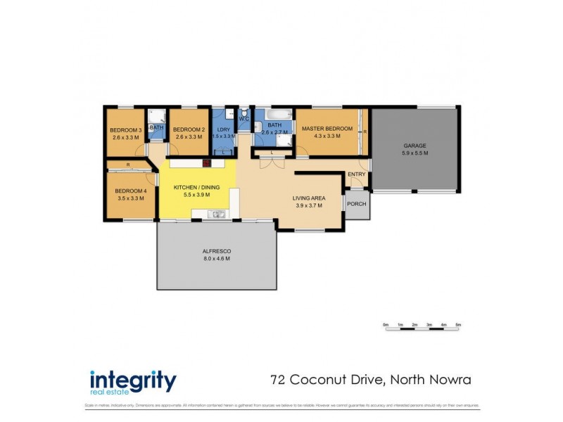 72 Coconut Drive, North Nowra NSW 2541 Floorplan