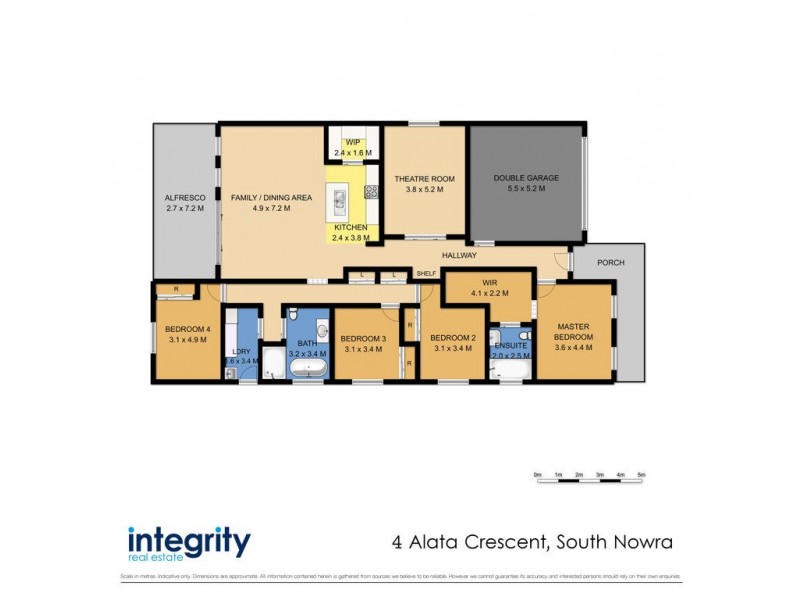 4 Alata Crescent, South Nowra NSW 2541 Floorplan