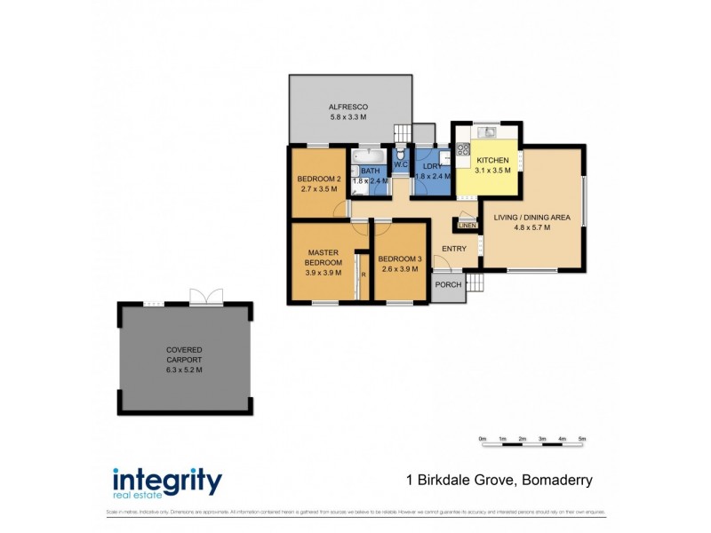 1 Birkdale Grove, Bomaderry NSW 2541 Floorplan