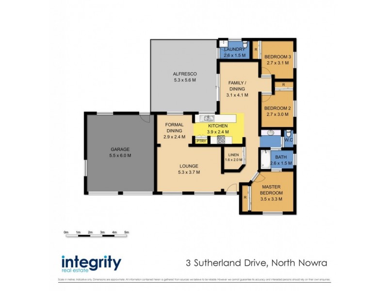 3 Sutherland Drive, North Nowra NSW 2541 Floorplan
