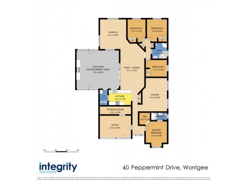 40 Peppermint Drive, Worrigee NSW 2540 Floorplan