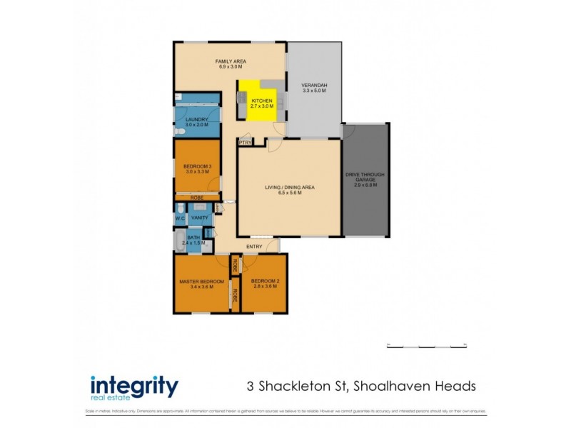 3 Shackleton Street, Shoalhaven Heads NSW 2535 Floorplan