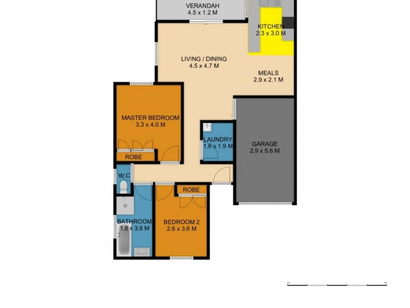9/22 Mattes Way, Bomaderry NSW 2541 Floorplan