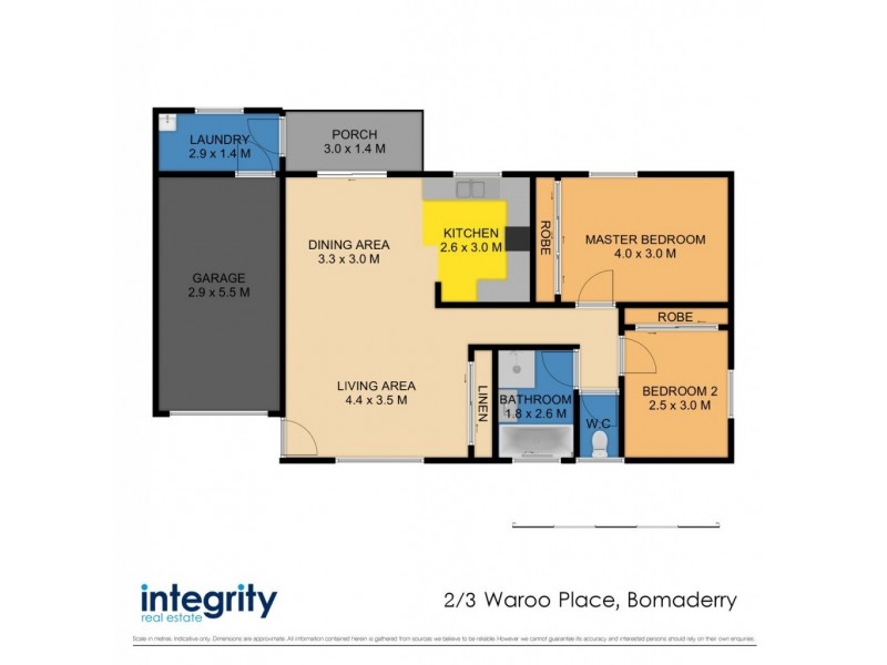 2/3 Waroo Place, Bomaderry NSW 2541 Floorplan