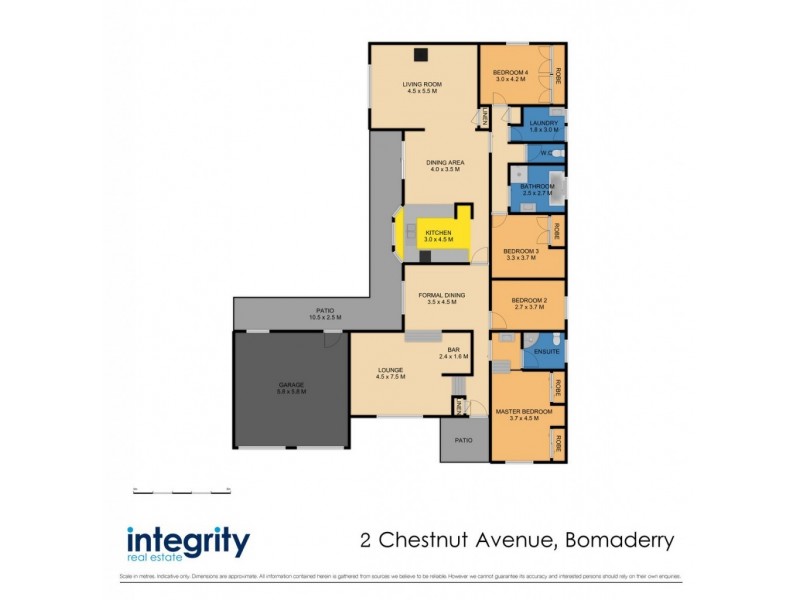 2 Chestnut Avenue, Bomaderry NSW 2541 Floorplan