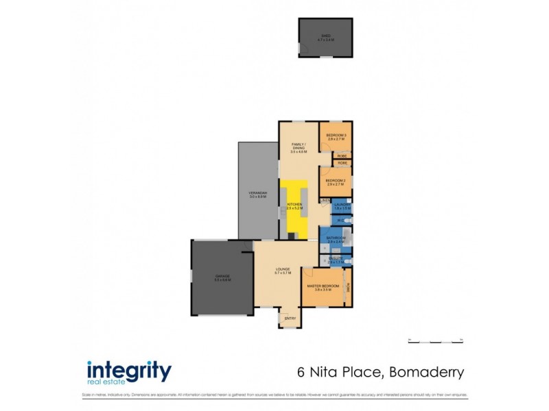 6 Nita Place, Bomaderry NSW 2541 Floorplan