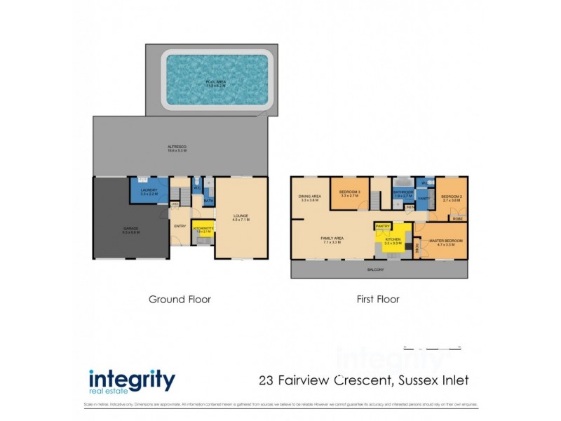 23 Fairview Crescent, Sussex Inlet NSW 2540 Floorplan