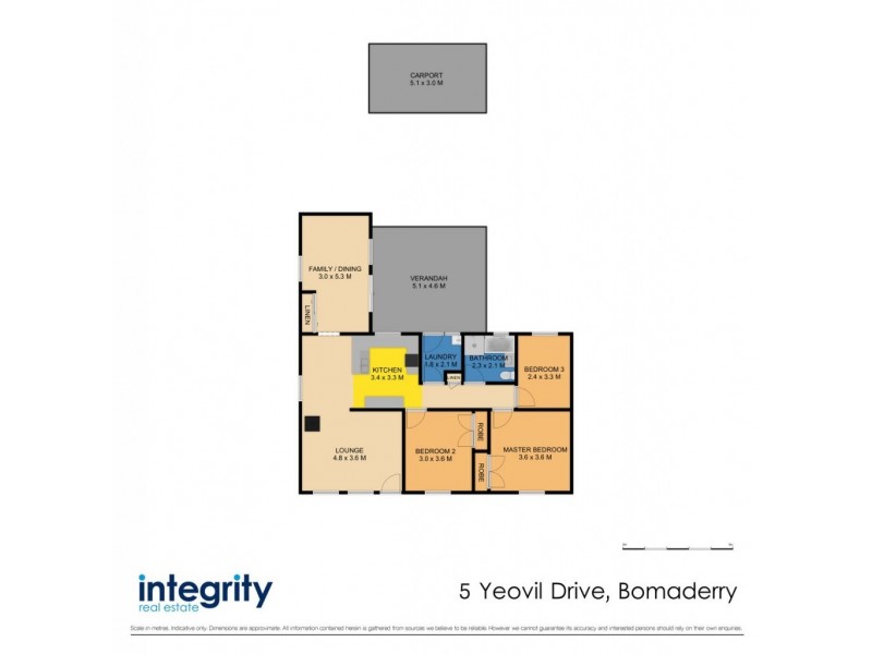 5 Yeovil Drive, Bomaderry NSW 2541 Floorplan