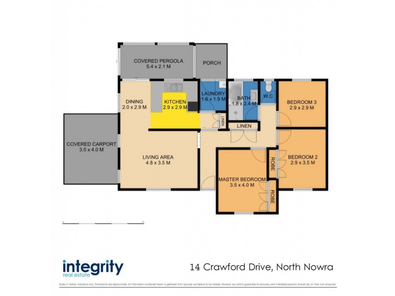 14 Crawford Drive, North Nowra NSW 2541 Floorplan