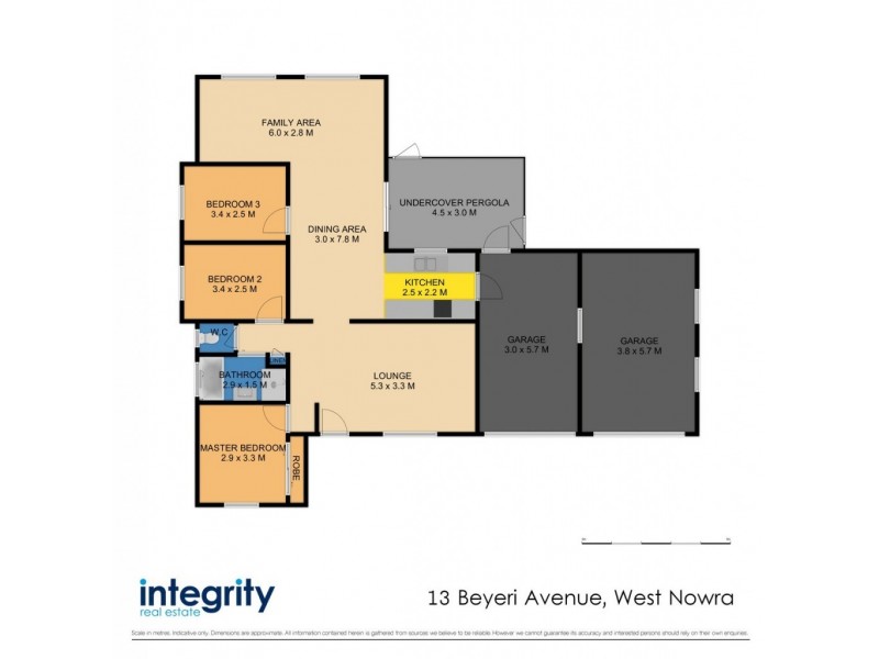 13 Beyeri Avenue, West Nowra NSW 2541 Floorplan