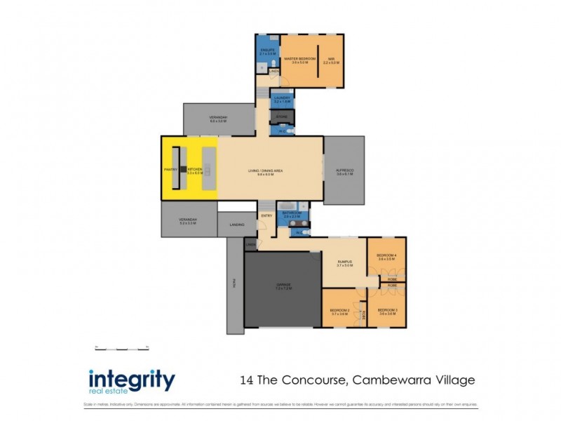 14 The Concourse, Cambewarra NSW 2540 Floorplan