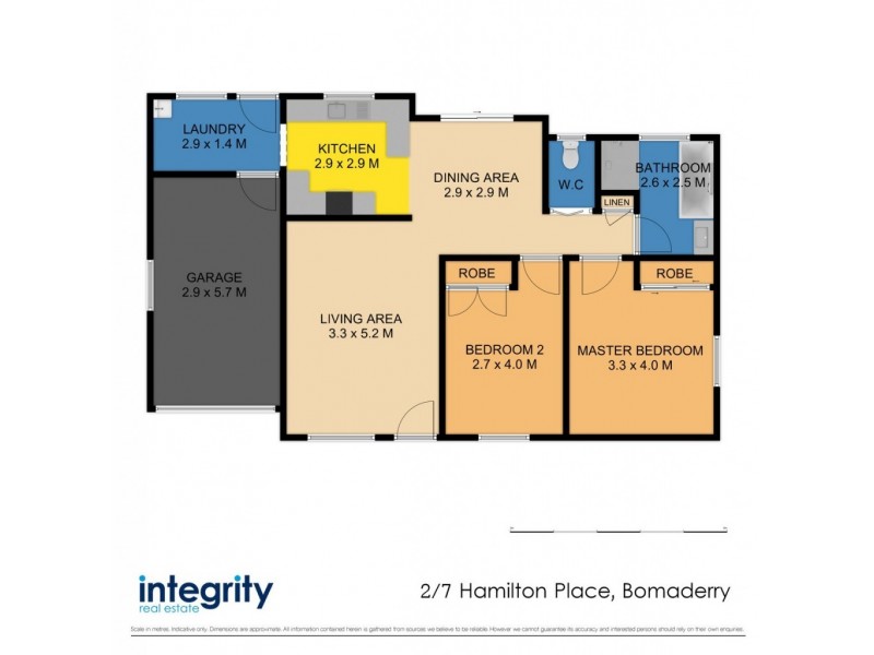 2/7 Hamilton Place, Bomaderry NSW 2541 Floorplan