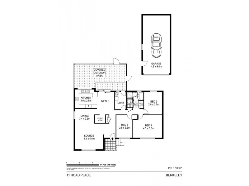 11 Hoad Place, Berkeley NSW 2506 Floorplan