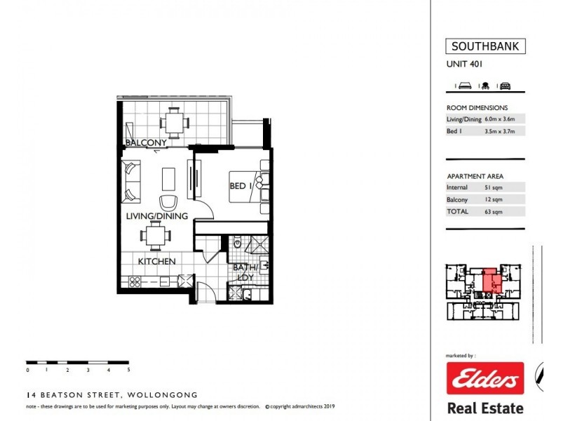 401/14 Beatson Street, Wollongong NSW 2500