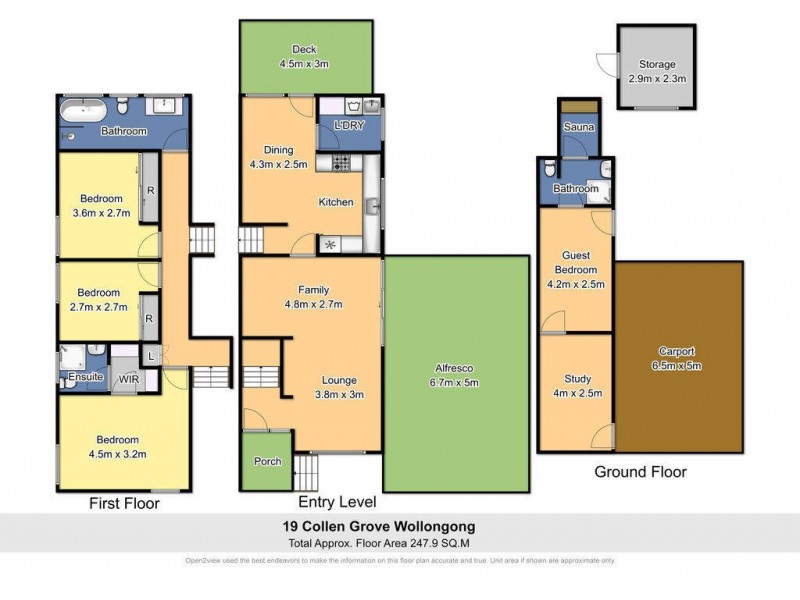 19 Colleen Grove, Wollongong NSW 2500 Floorplan