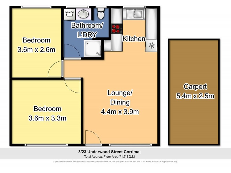 3/23 Underwood Street, Corrimal NSW 2518 Floorplan