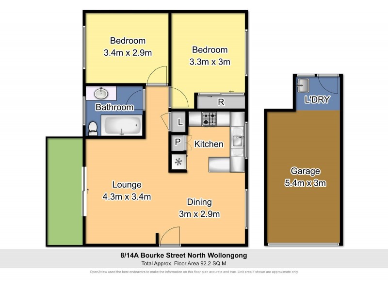 8/14a Bourke Street, North Wollongong NSW 2500 Floorplan